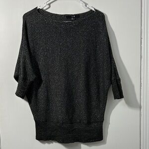 INC International Concepts Shimmering Charcoal Sweater